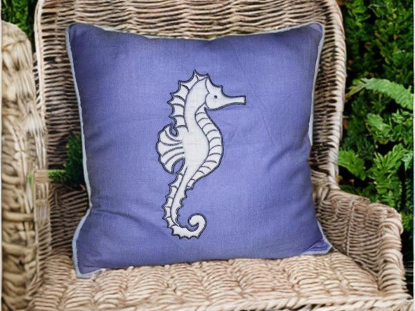 Cushions Kids Embroidery Sea Horse